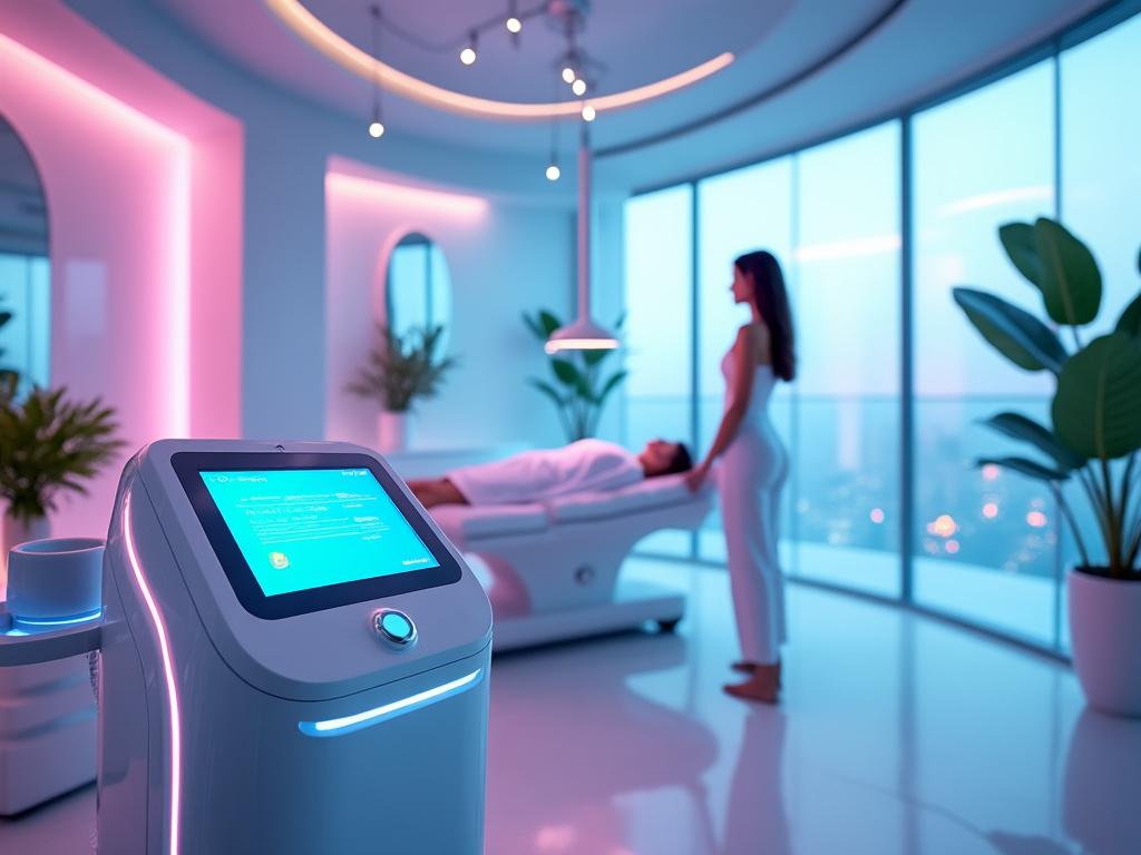 Salle de soins moderne avec équipement high-tech