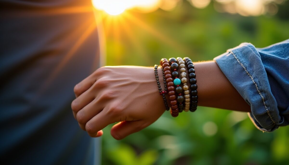 Bracelets en perles pour homme : origines, symboles et style