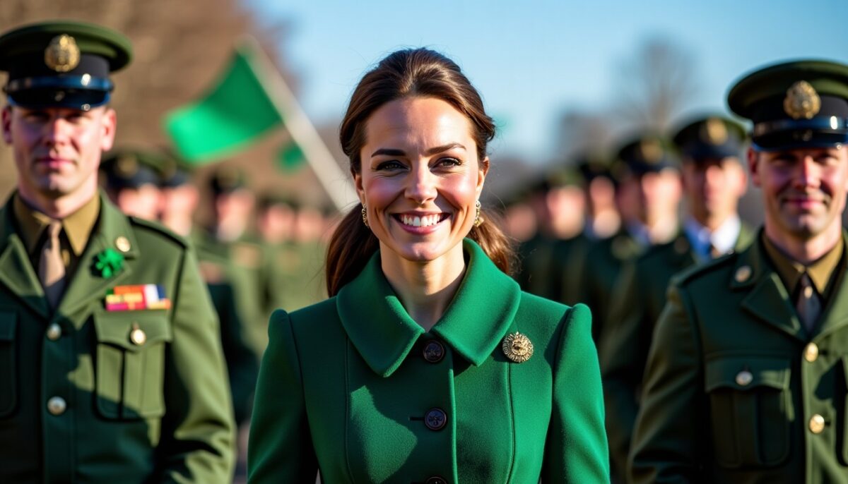 Kate Middleton en mission solo festive : une Saint-Patrick célébrée au cœur des troupes